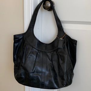 Used Vintage Boho Coach Black Leather